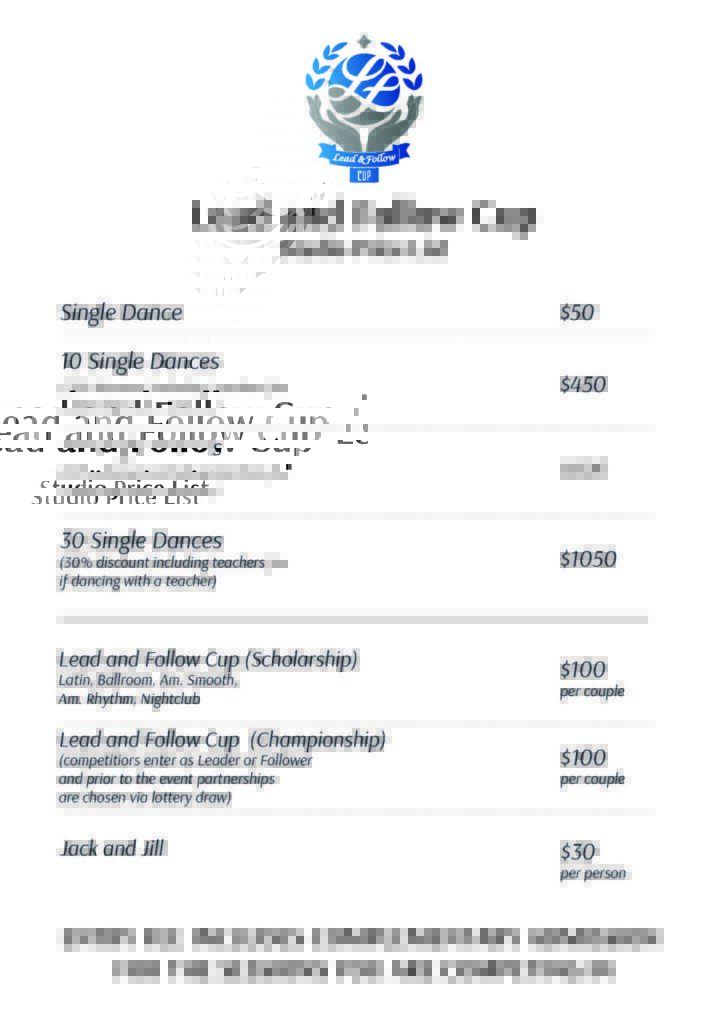 Lead and Follow Cup price
